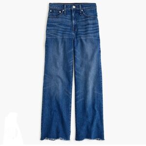 J. Crew (Point Sur) | Wide-Leg Cropped Jean w Chewed Hems, 26